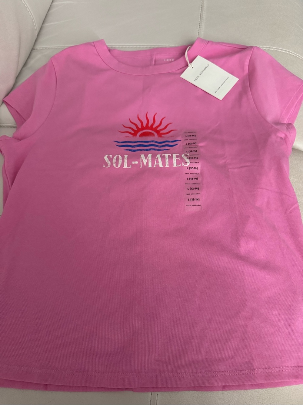 Sol-Mates Pink Graphic Short Sleeve Tee